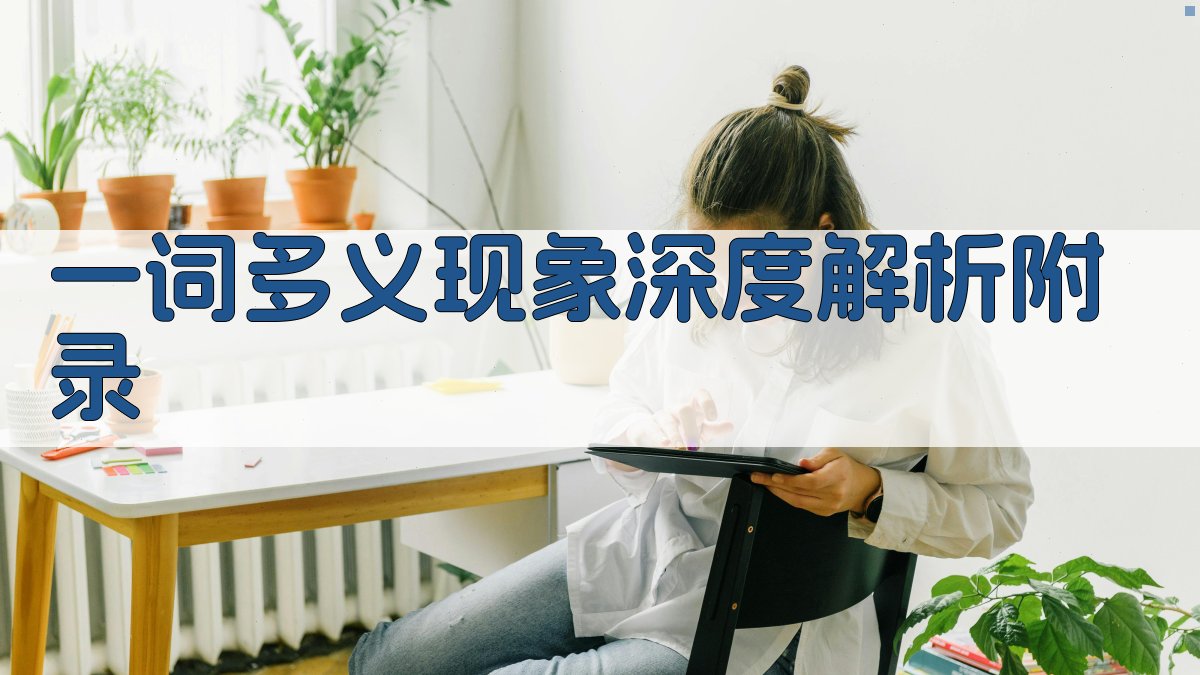 一词多义现象深度解析 · 附录 图4