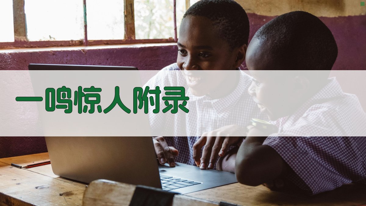 一鸣惊人 · 附录 图4