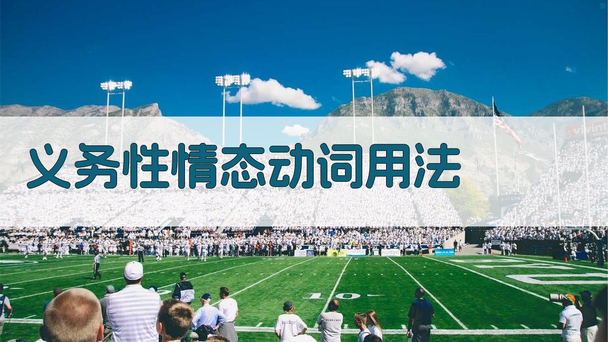 义务性情态动词用法 图3