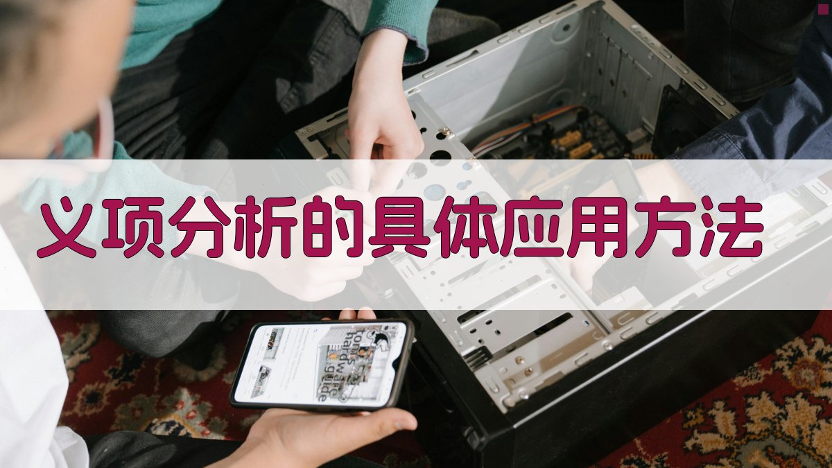 义项分析的具体应用方法 图2