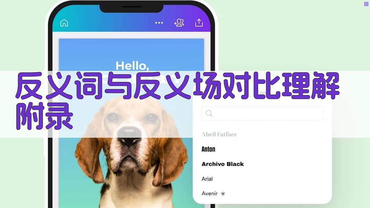 反义词与反义场对比理解 · 附录 图3