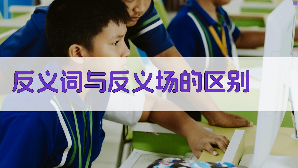 反义词与反义场的区别 图1