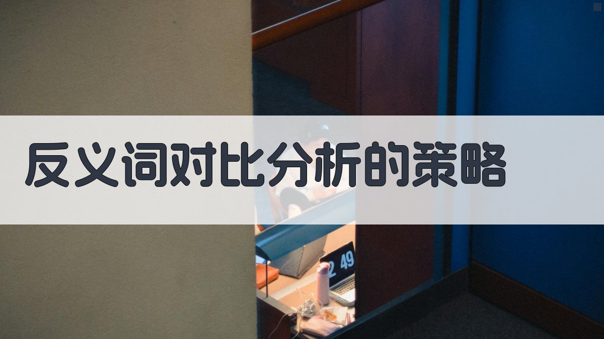 反义词对比分析的策略 图2