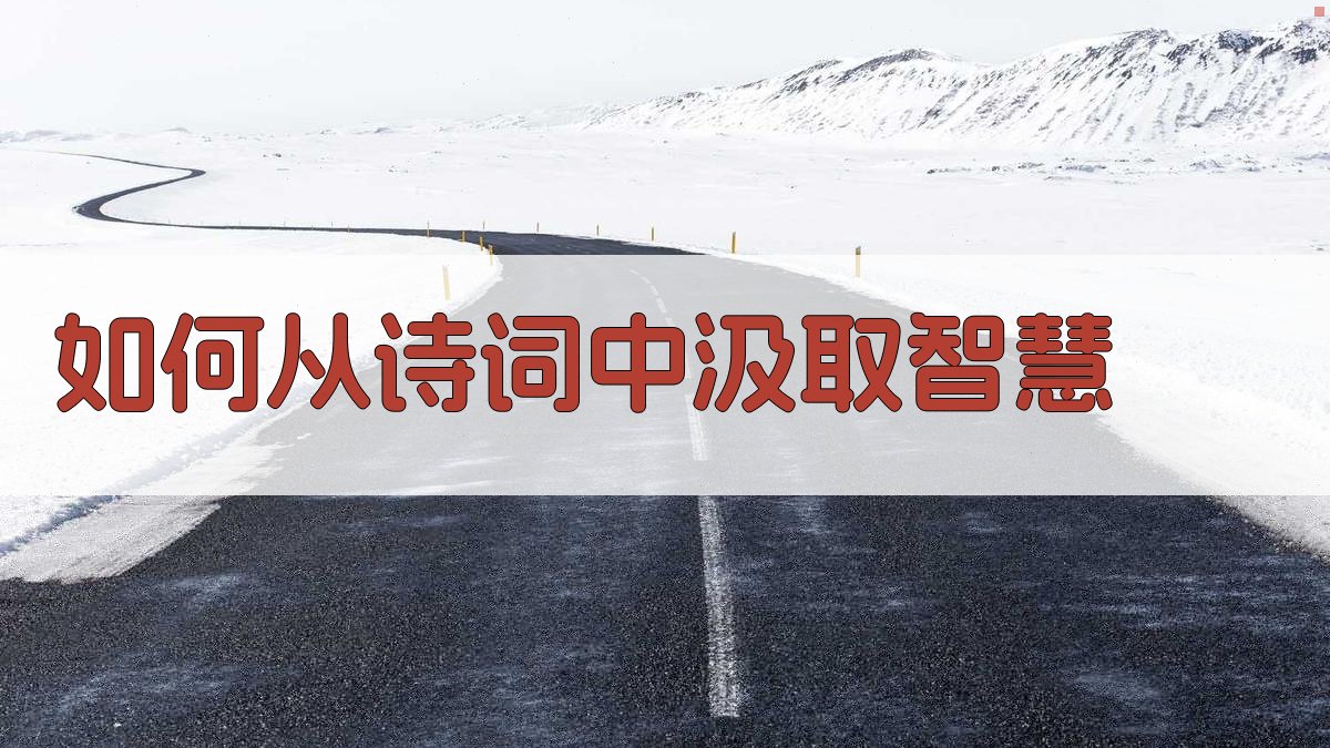 如何从诗词中汲取智慧 图2