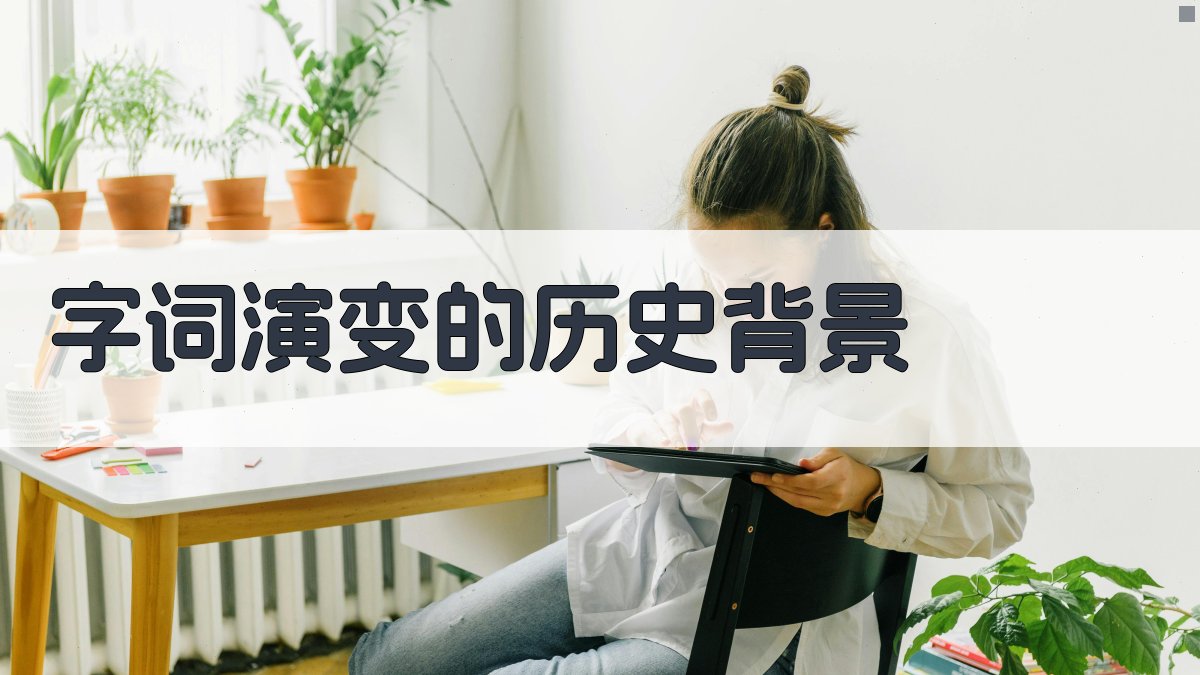 字词演变的历史背景 图1