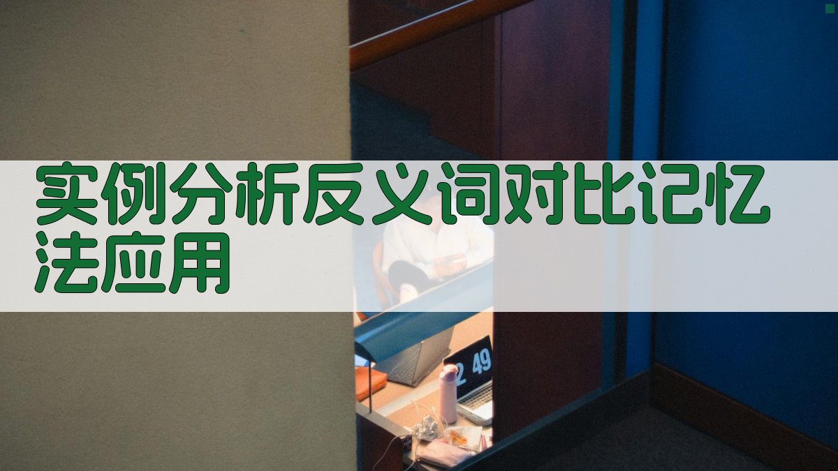 实例分析反义词对比记忆法应用 图1