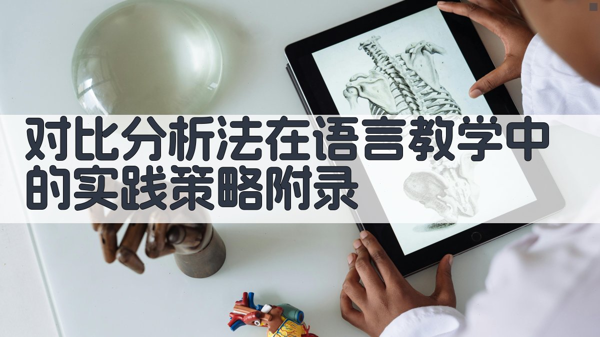 对比分析法在语言教学中的实践策略 · 附录 图4