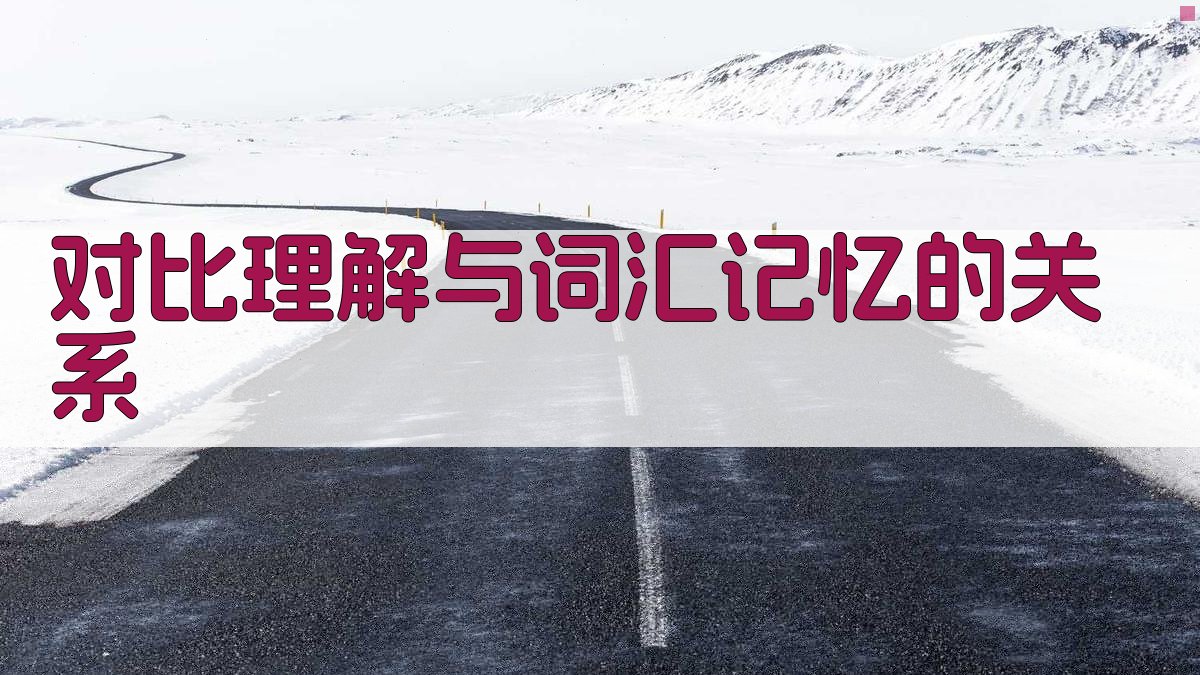 对比理解与词汇记忆的关系 图1