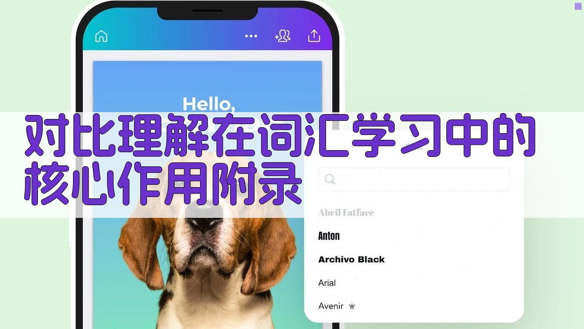 对比理解在词汇学习中的核心作用 · 附录 图5