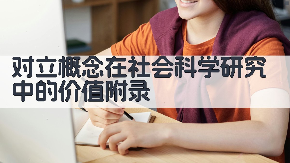 对立概念在社会科学研究中的价值 · 附录 图4