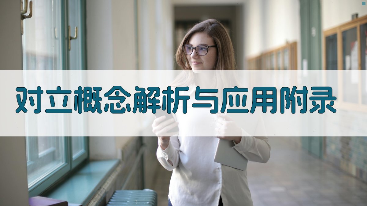 对立概念解析与应用 · 附录 图5