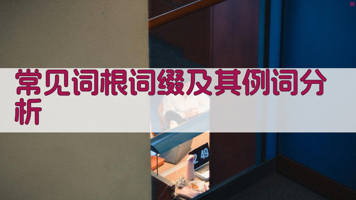 常见词根词缀及其例词分析 图2