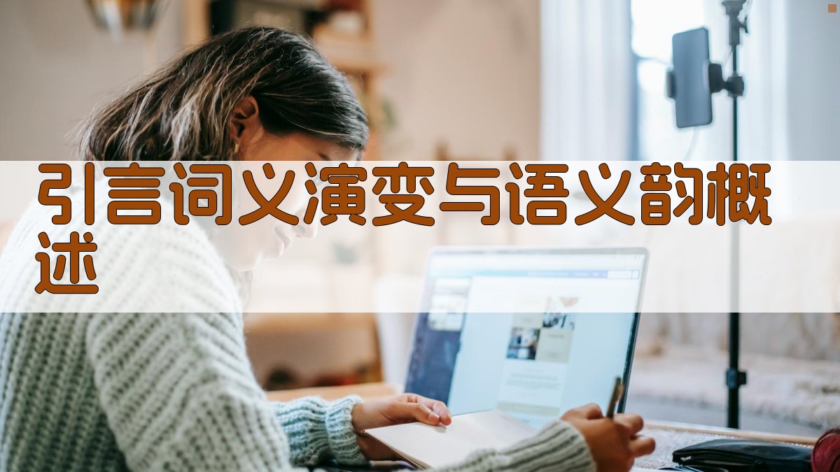 引言词义演变与语义韵概述 图1