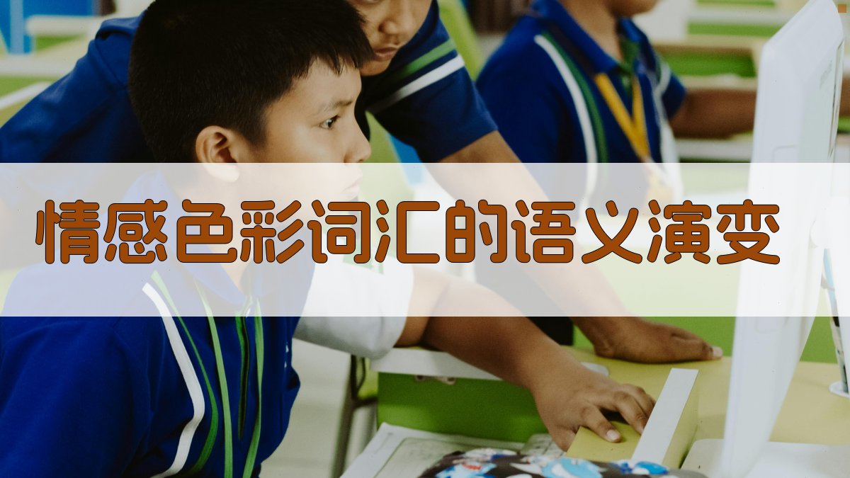 情感色彩词汇的语义演变 图4