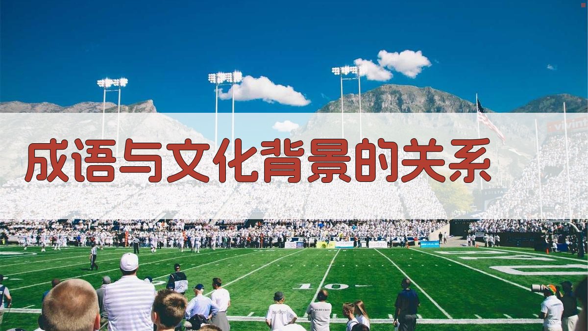 成语与文化背景的关系 图1
