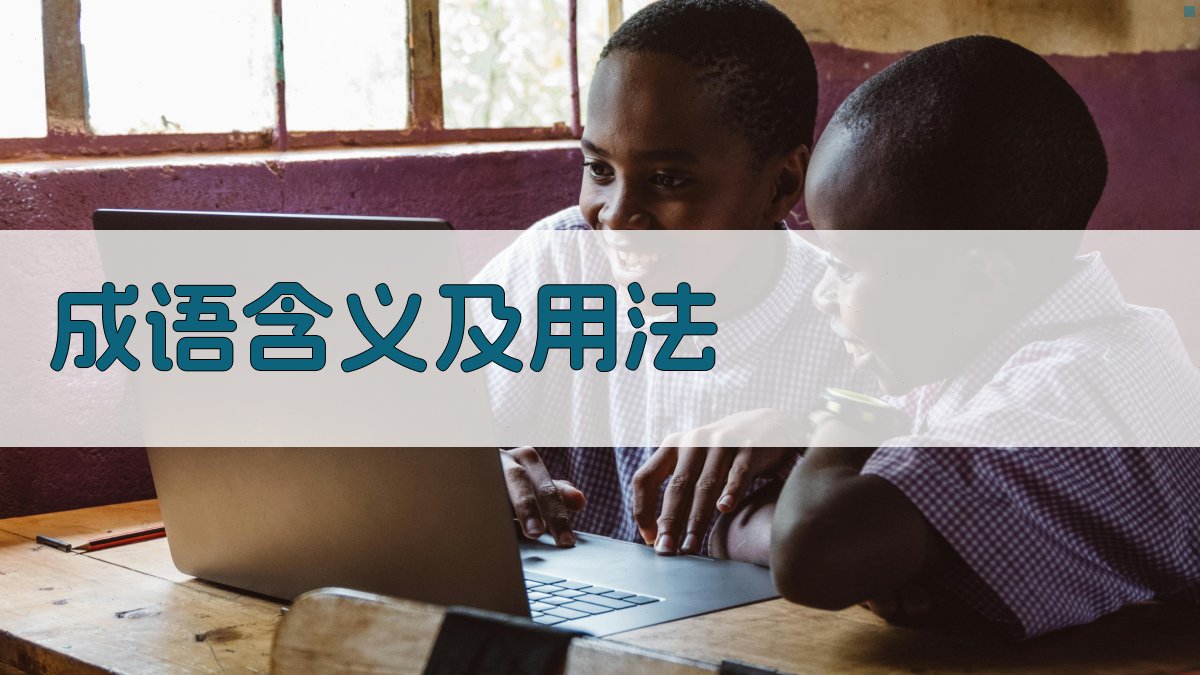 成语含义及用法 图2