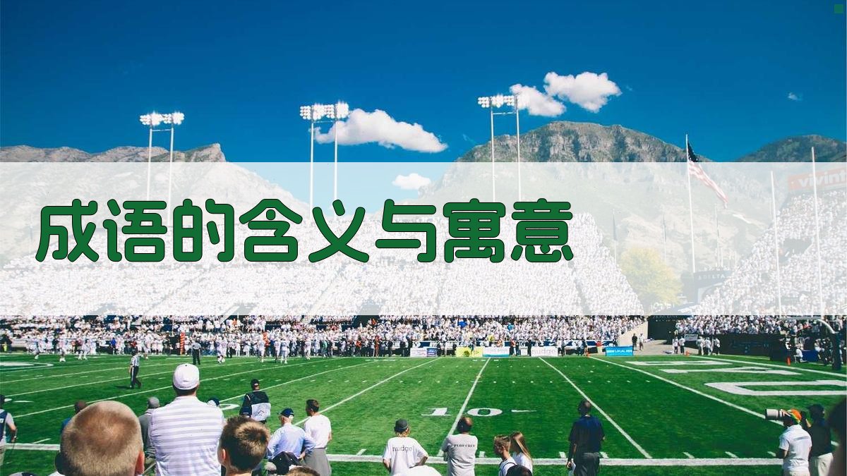 成语的含义与寓意 图1