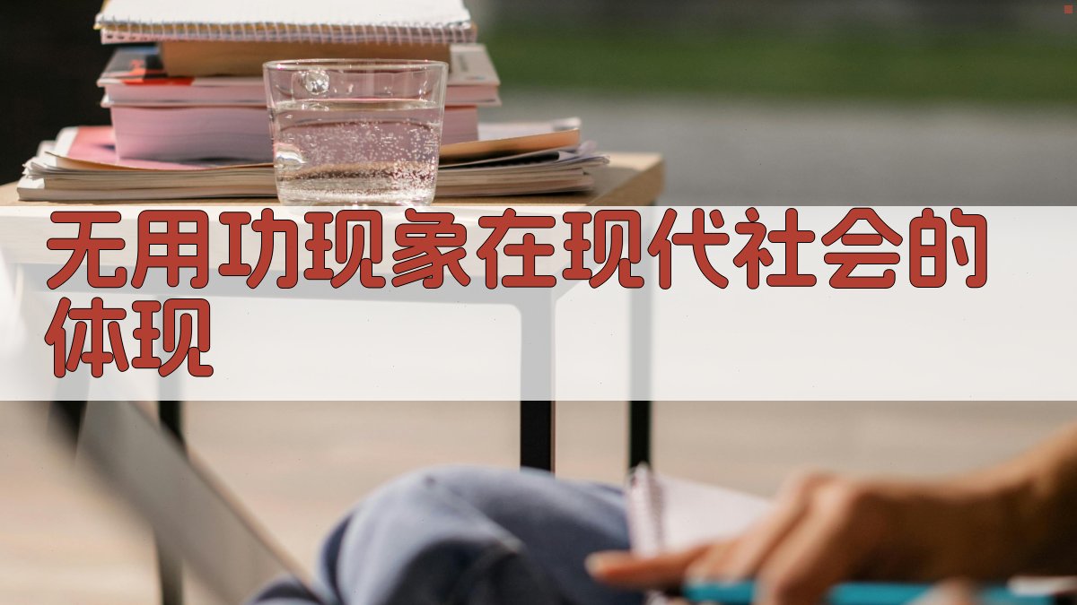 无用功现象在现代社会的体现 图2