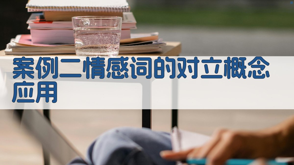 案例二情感词的对立概念应用 图3