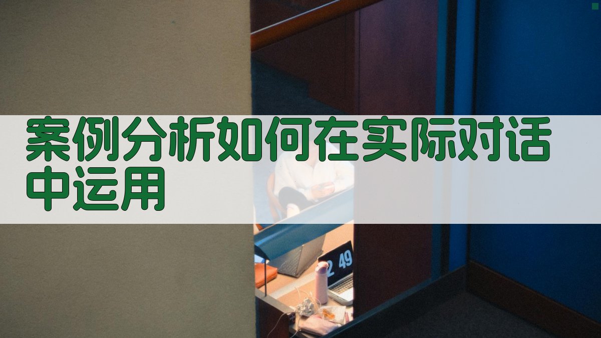 案例分析如何在实际对话中运用 图3