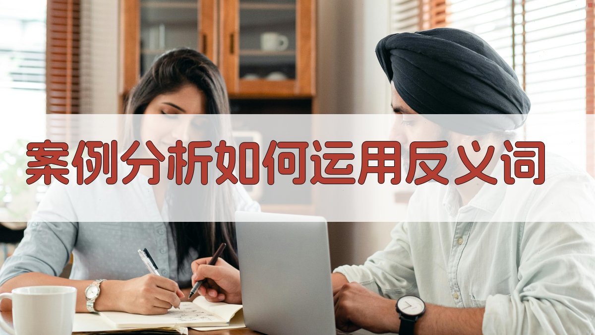 案例分析如何运用反义词 图4