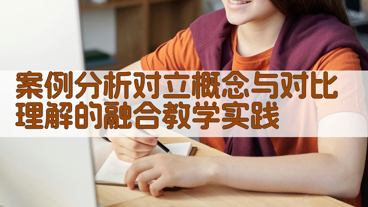 案例分析对立概念与对比理解的融合教学实践 图2