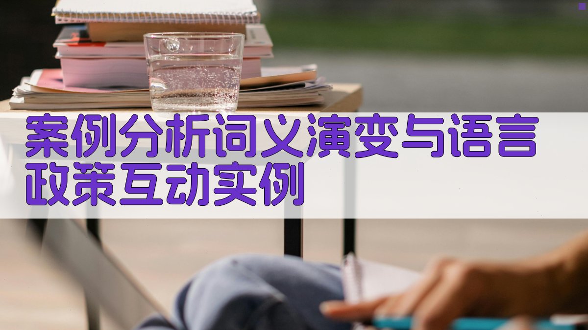 案例分析词义演变与语言政策互动实例 图1