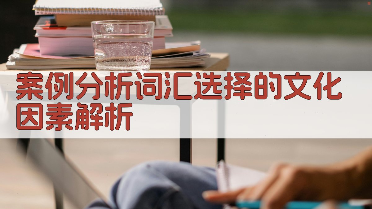 案例分析词汇选择的文化因素解析 图2