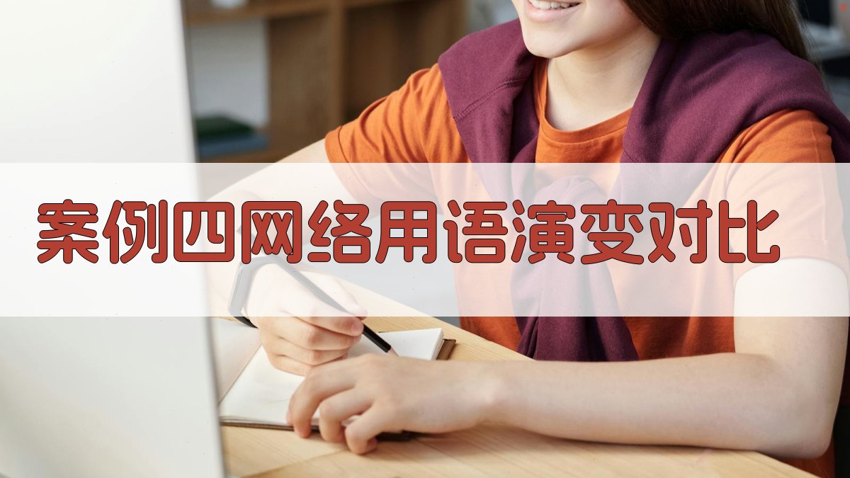案例四网络用语演变对比 图3