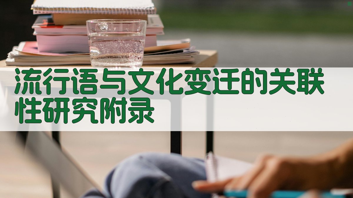 流行语与文化变迁的关联性研究 · 附录 图4