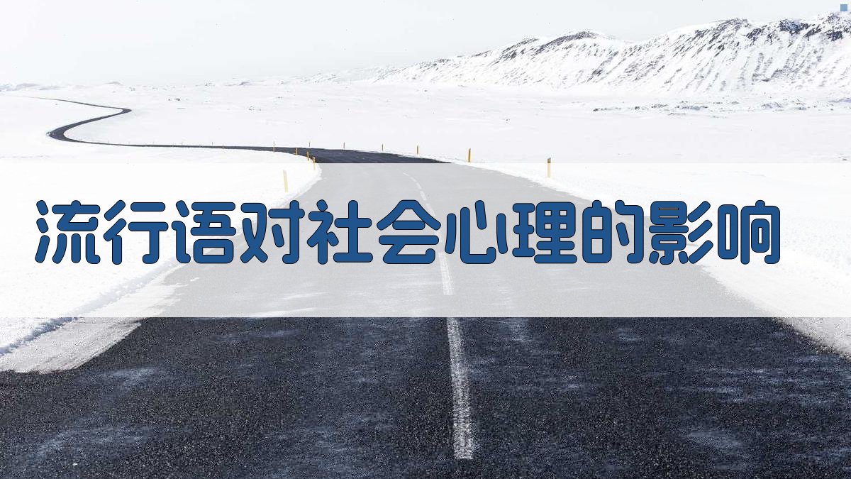 流行语对社会心理的影响 图4