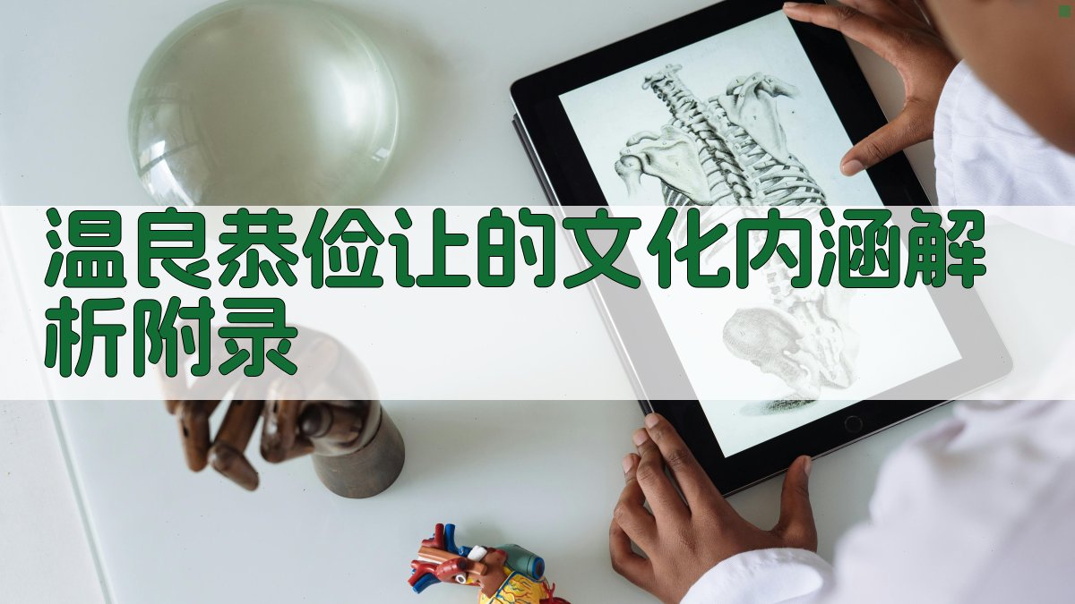 温良恭俭让的文化内涵解析 · 附录 图5