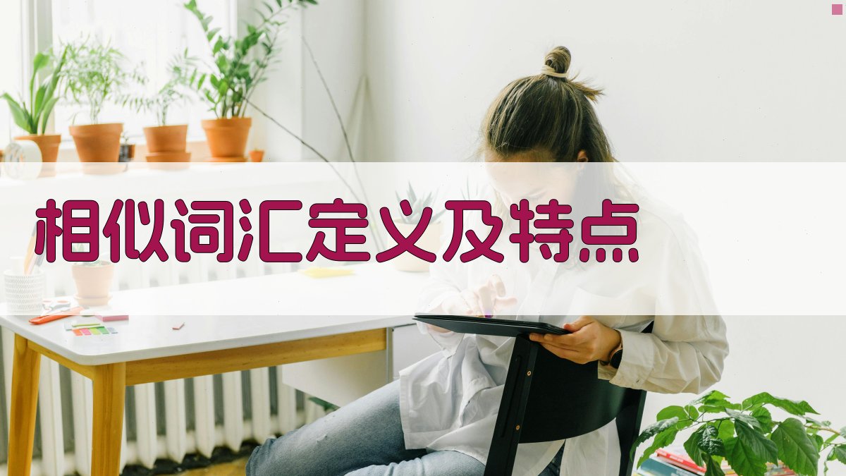 相似词汇定义及特点 图1