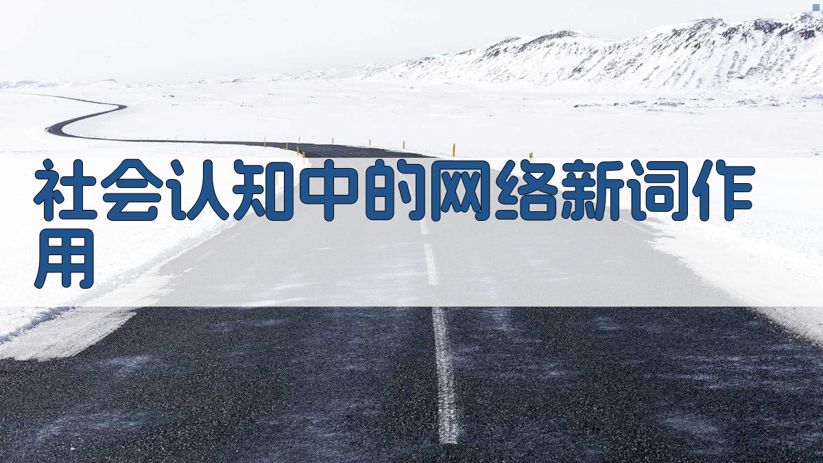 社会认知中的网络新词作用 图3