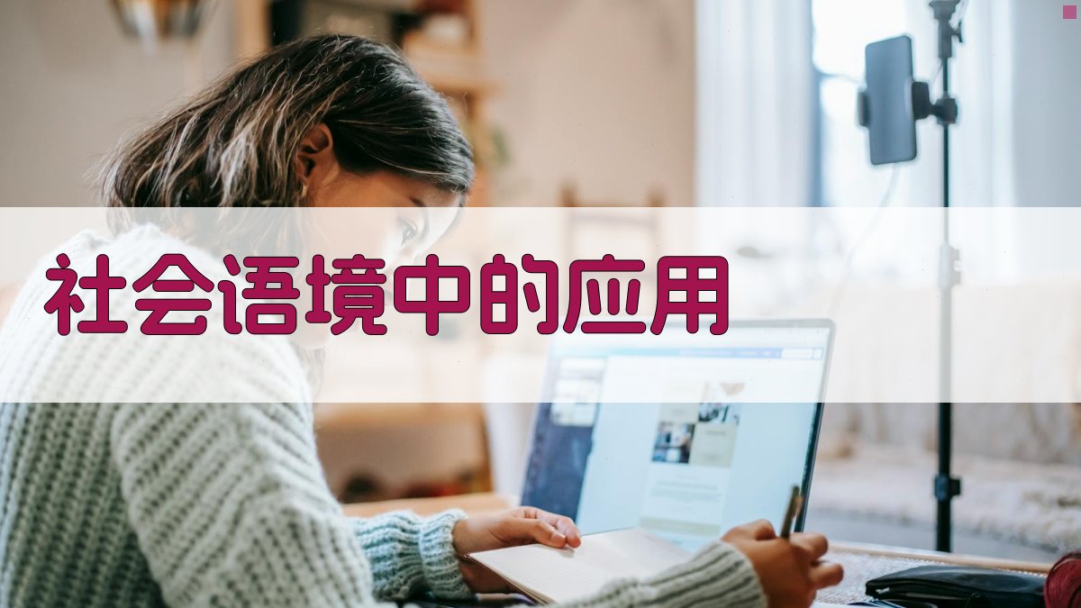 社会语境中的应用 图1