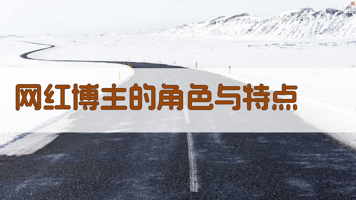 网红博主的角色与特点 图1