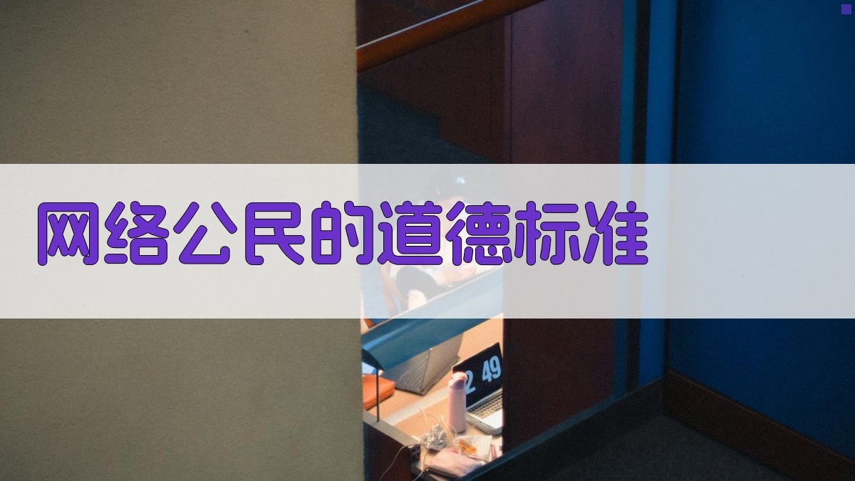 网络公民的道德标准 图2
