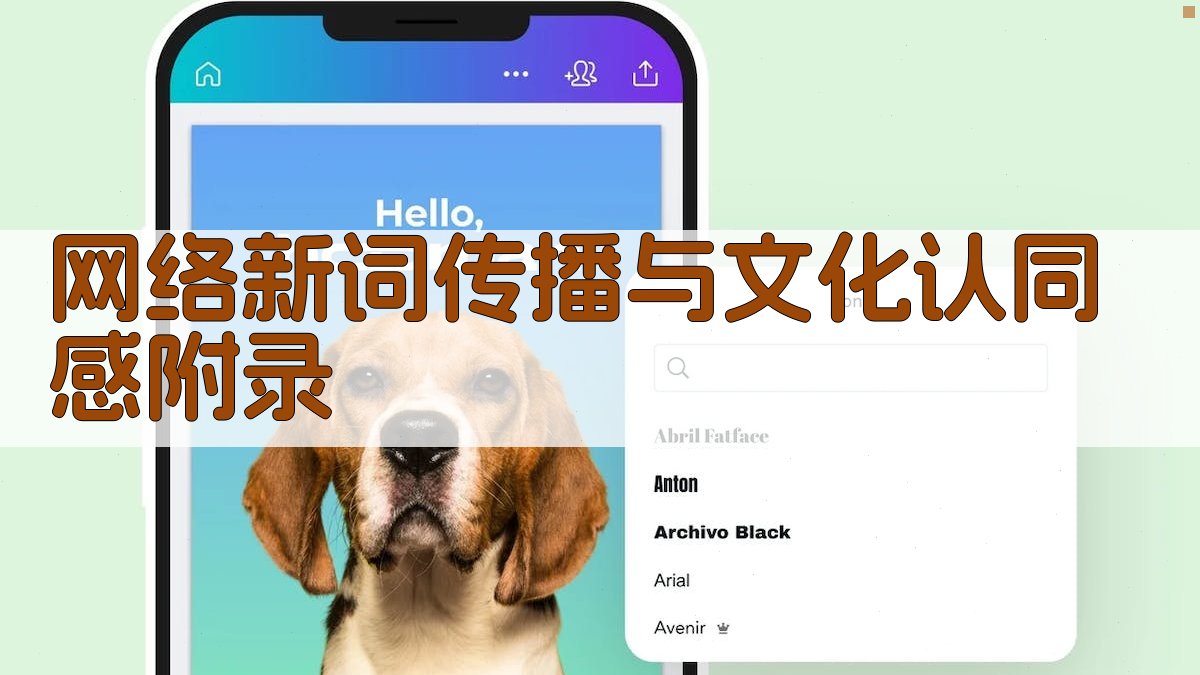 网络新词传播与文化认同感 · 附录 图1