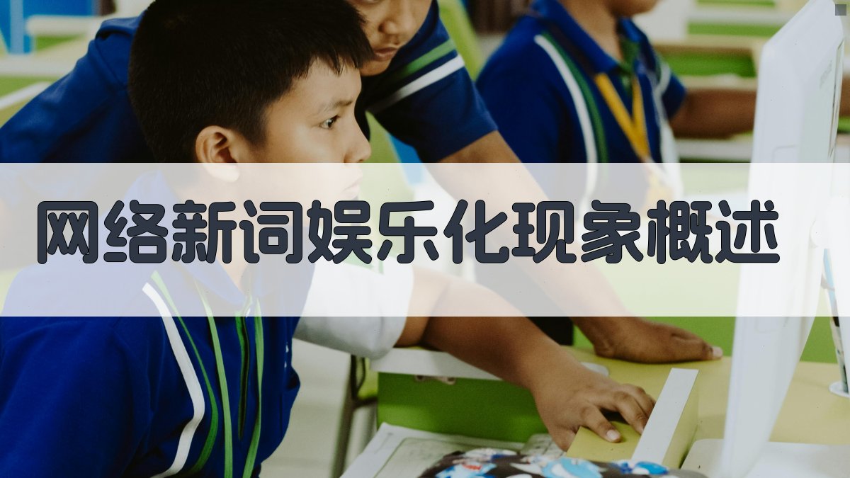 网络新词娱乐化现象概述 图1