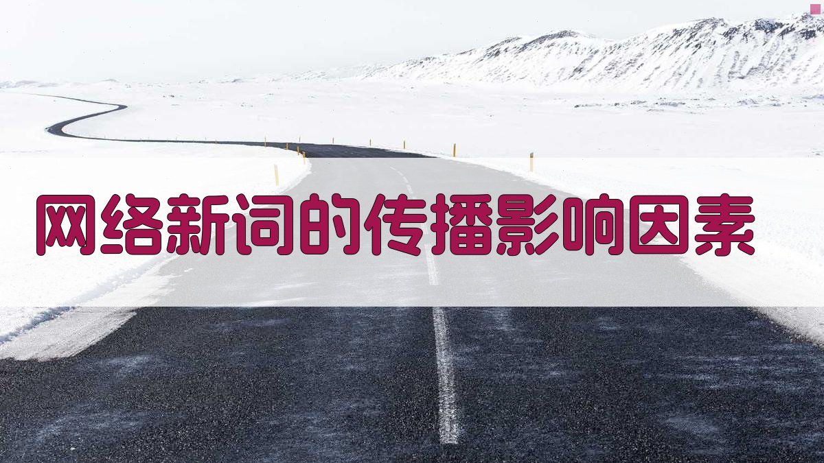 网络新词的传播影响因素 图3