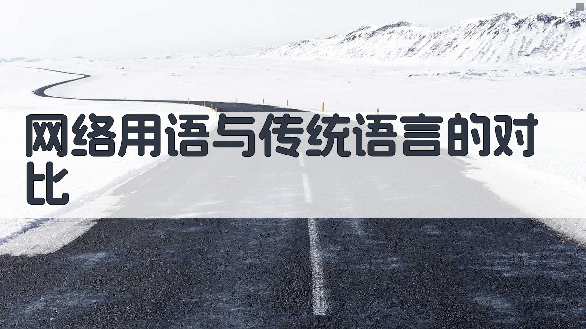 网络用语与传统语言的对比 图3