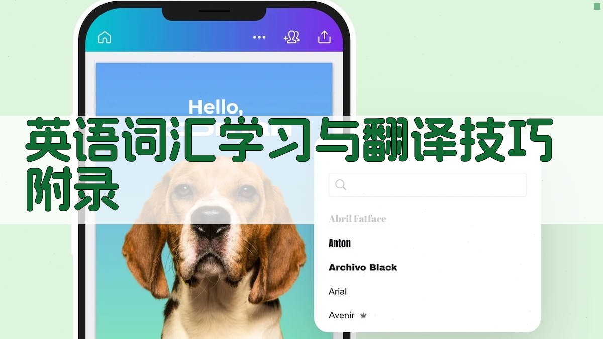 英语词汇学习与翻译技巧 · 附录 图2