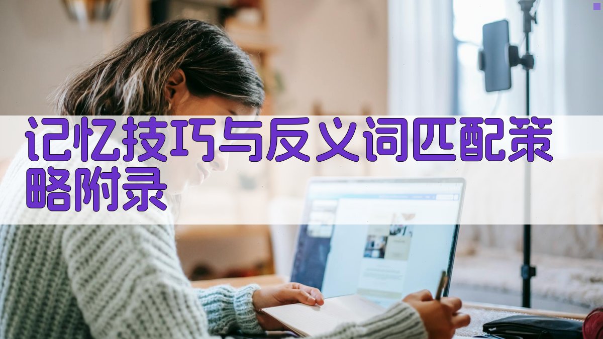 记忆技巧与反义词匹配策略 · 附录 图2