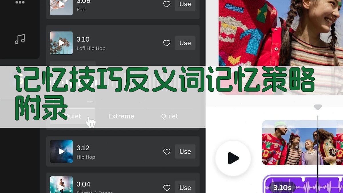记忆技巧反义词记忆策略 · 附录 图5