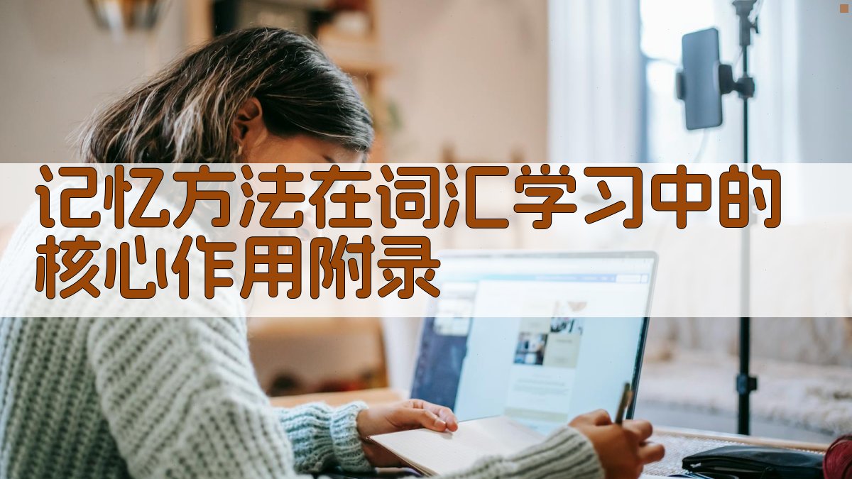 记忆方法在词汇学习中的核心作用 · 附录 图4