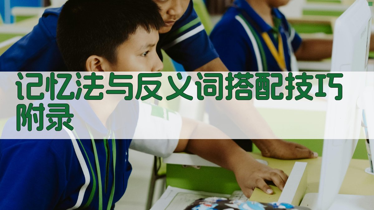 记忆法与反义词搭配技巧 · 附录 图1
