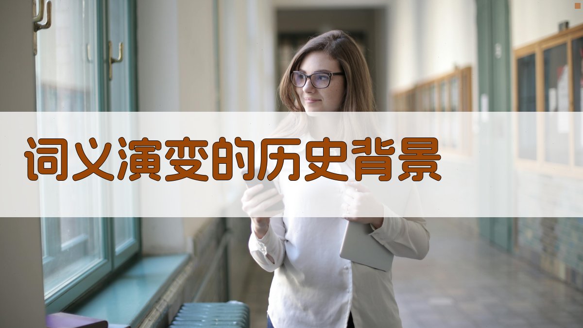 词义演变的历史背景 图1