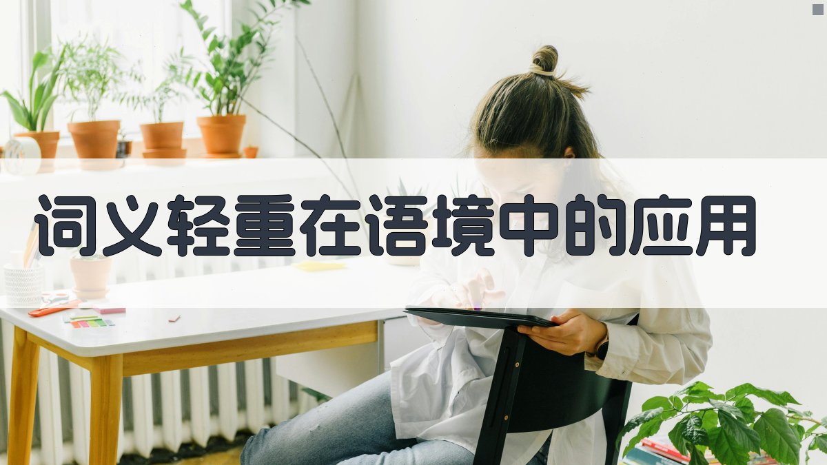 词义轻重在语境中的应用 图3