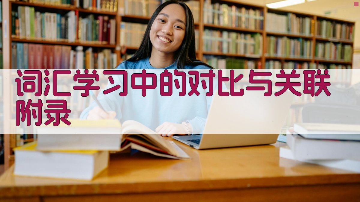 词汇学习中的对比与关联 · 附录 图5