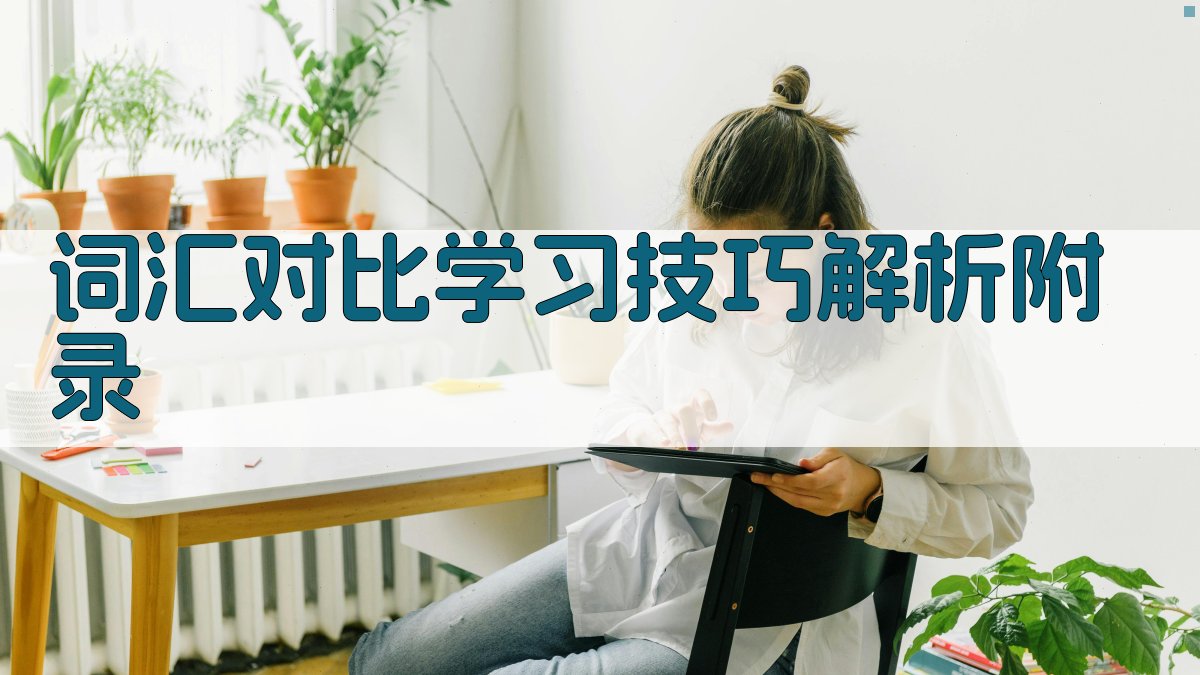 词汇对比学习技巧解析 · 附录 图5